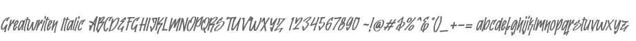 Greatwriten Italic