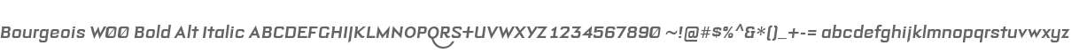 Bourgeois W00 Bold Alt Italic