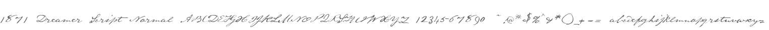 1871 Dreamer Script Normal