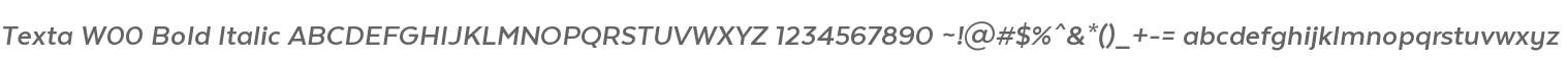 Texta W00 Bold Italic