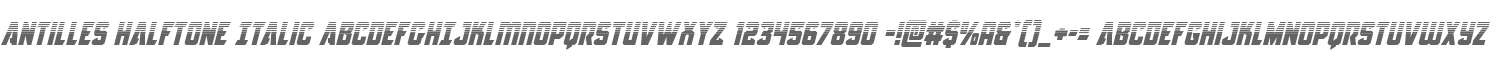 Antilles Halftone Italic