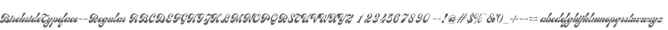 Birchside Typeface