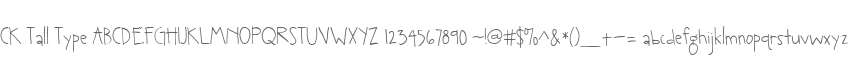 CK Tall Type