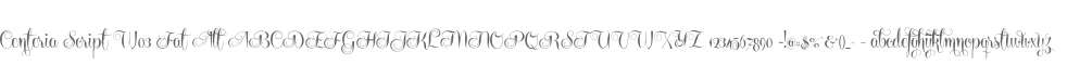 Centeria Script W03 Fat Alt