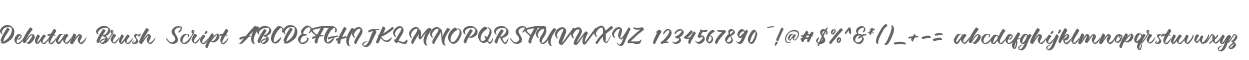 Debutan Brush Script