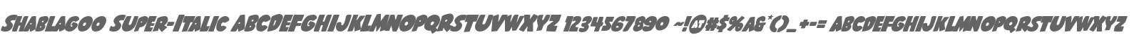 Shablagoo Super-Italic