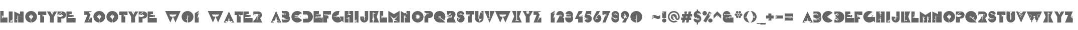 Linotype Zootype W01 Water