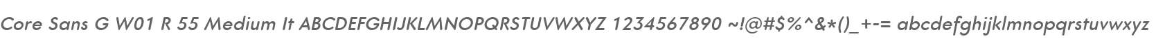 Core Sans G W01 R 55 Medium It