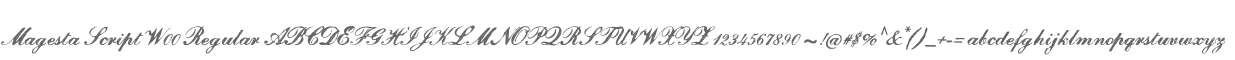 Magesta Script W00 Regular