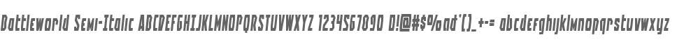 Battleworld Semi-Italic
