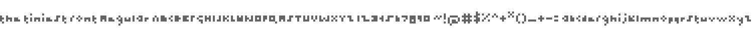 the tiniest font Regular