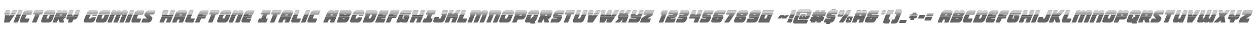 Victory Comics Halftone Italic