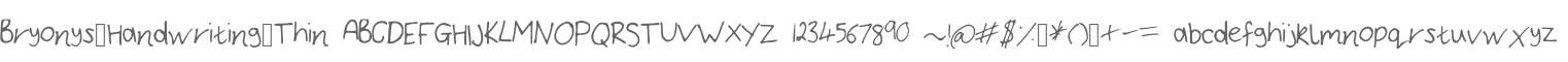 Bryonys_Handwriting_Thin