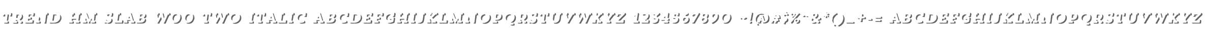 Trend HM Slab W00 Two Italic