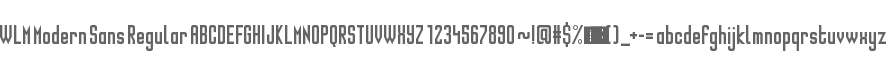 WLM Modern Sans Regular