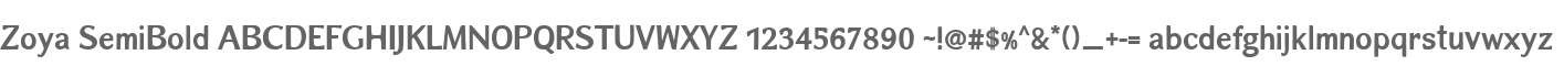 Zoya SemiBold