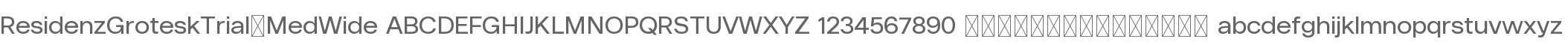 Residenz Grotesk Trial Md Wide