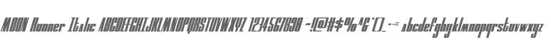 MOON Runner Italic