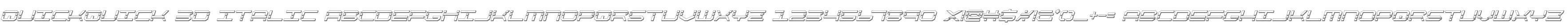 QuickQuick 3D Italic