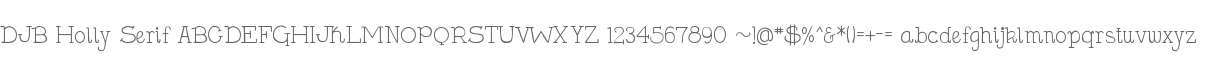 DJB Holly Serif