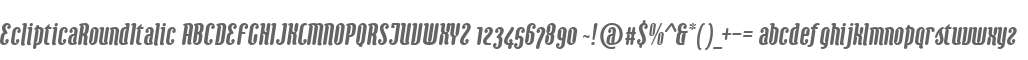 EclipticaRoundItalic