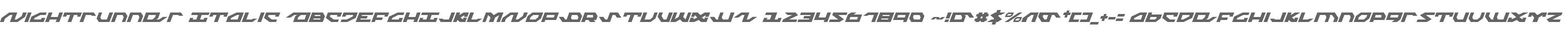 Nightrunner Italic