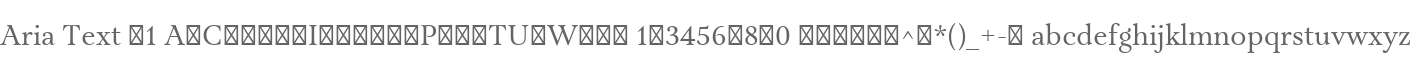 Aria Text G1