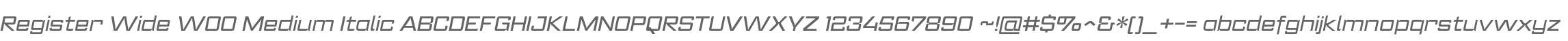 Register Wide W00 Medium Italic