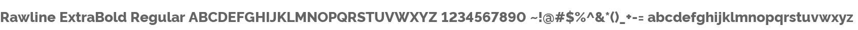 Rawline ExtraBold