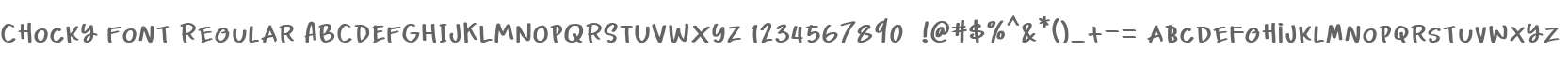 Chocky Font Regular