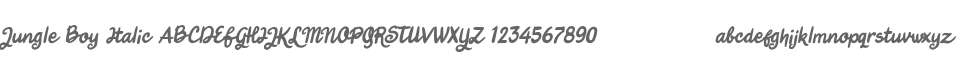 Jungle Boy Italic