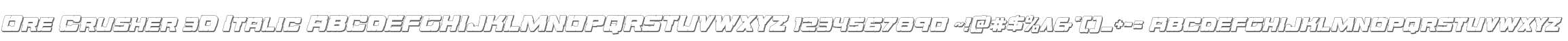 Ore Crusher 3D Italic