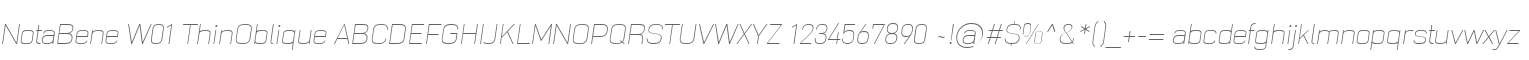 NotaBene W01 ThinOblique