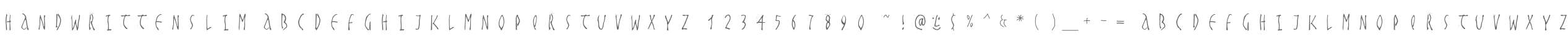 HandwrittenSlim