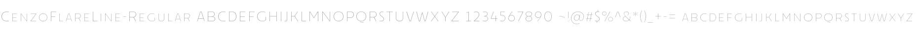 CenzoFlareLine-Regular