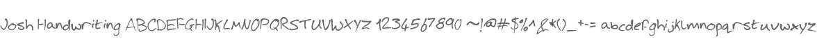 Josh Handwriting