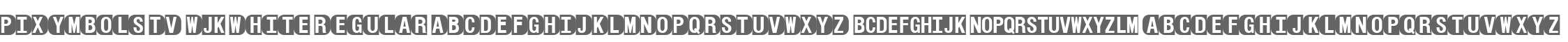 PIXymbols TV W90 White Regular