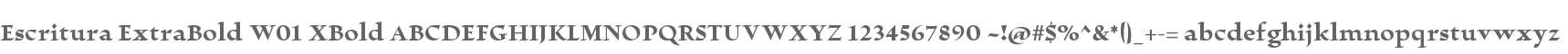 Escritura ExtraBold W01 XBold