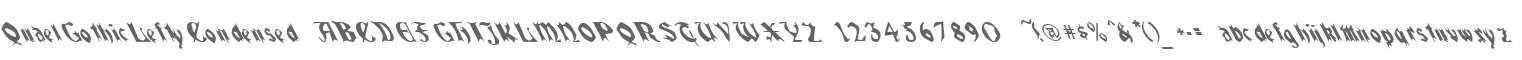 QuaelGothicLeftyCondensed