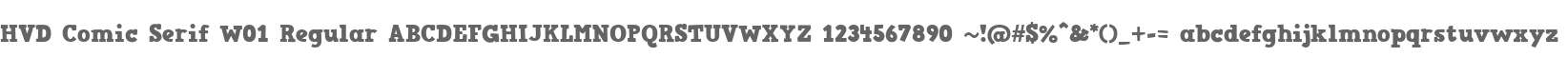 HVD Comic Serif W01 Regular