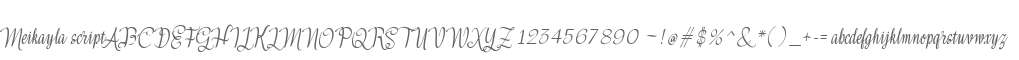 Meikayla script