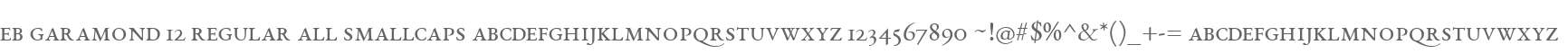 EB Garamond 12 Regular All SmallCaps