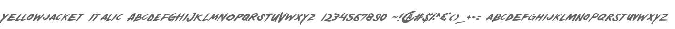 Yellowjacket Italic