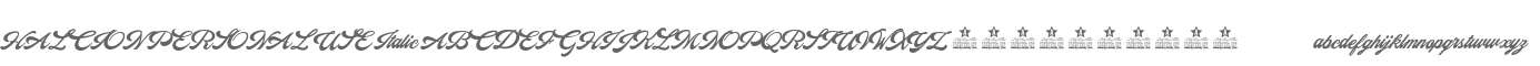 HALCION PERSONAL USE Italic