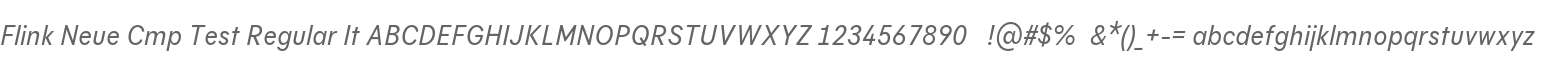 Flink Neue Cmp Test
