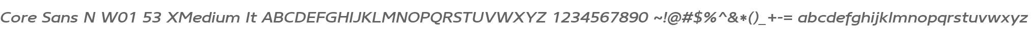 Core Sans N W01 53 XMedium It