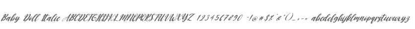 Baby Doll Italic