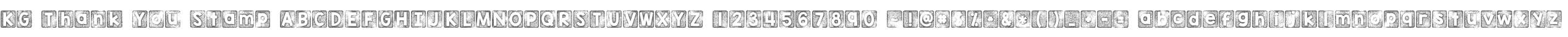 KG Thank You Stamp