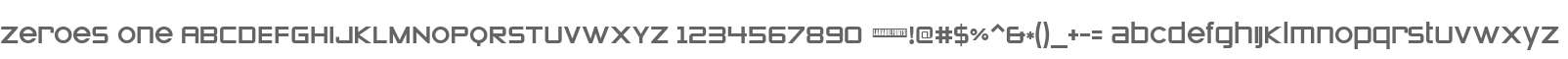 Zeroes One