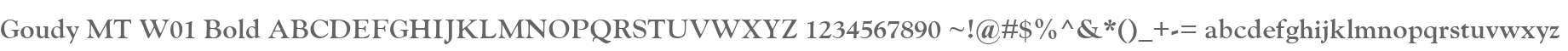 Goudy MT W01 Bold